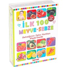 Techora Sale 1765 Flash Card Ilk 100 Meyveler Eğitici Kartlar