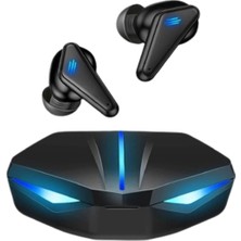Techora Sale Kablosuz Bluetooth Kulak Içi Oyuncu Kulaklığı, Mikrofon ve Rgb LED Aydınlatmalı, Siyah Renk