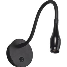 Techora Sale 1 Adet Cata Ct 5232 Baykuş Siyah Kasa LED Aplik 3W 3200K Gün Işığı