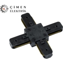 Techora Sale 1 Adet Noas YL99 0001 Monofaze Ray Artı Bağlantı Aparatı Siyah Renk