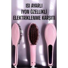 Techora Sale Saç Düzleştirici Tarak Isı Ayarlı Yıpranma Önleyici Düzleştirici Fön Tarak