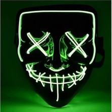 Techora Sale LED Işıklı Yeşil Maske