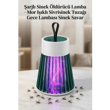 Techora Sale Kullanışlı Mor Işıklı Sineksavar Lamba Şarjlı Tek Tuşlu Koruyucu Gövdeli Ürün Modeli