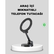 Techora Sale Katlanır Manyetik Araç Içi Telefon Tutucu – 360° Dönebilen, Magsafe Uyumlu, Güçlü Mıknat