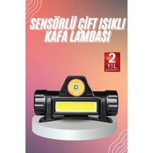 Techora Sale Kafa Lambası Çalışma Işığı Kafa Feneri Şarjlı Mıknatıslı Fenerli