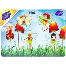 Techora Sale Ahşap Tutmalı Peri Kızı Puzzle