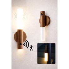 Techora Sale Sensörlü Dekoratif Meşale Duvar Aplik LED Gece Lambası Mıknatıslı Model
