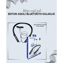 Techora Sale Polygold PG-100 Boyun Askılı Kablosuz Kulaklık – 200 Saat Bekleme Süresi, Stereo Ses, Mikrofon