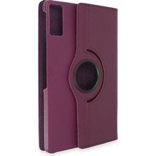 Fırsatkolik Pad Kılıf 360 Tablet Deri Kılıf - Mürdüm