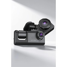 Techora Sale Gece Görüşlü 3 Kameralı Araç Içi Kamera Geri Görüş Destekli Dashcam
