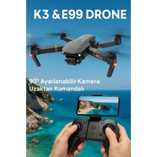 Techora Sale Katlanabilir Hd Kameralı Drone, 500-1000 Metre Uçuş Mesafeli ve Ekstra Bataryalı