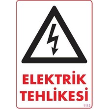 Fırsatkolik Mey Ithalat® Elektrik Tehlikesi Uyarı Levhası 25X35 KOD:1112