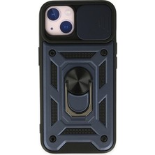 Aconcept Newface Iphone 14 Kılıf Pars Lens Yüzüklü Silikon - Lacivert