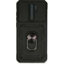 Aconcept Newface Xiaomi Redmi Note 8 Pro Kılıf Pars Lens Yüzüklü Silikon - Siyah
