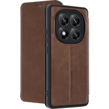 Aconcept Newface Xiaomi Redmi Note 14 Pro 5g Kılıf Flip Cover - Taba