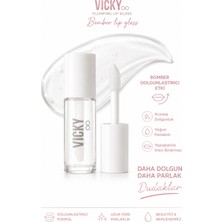 Vicky Bomber Dolgunlaştırıcı Lipgloss (Hacim Veren Şeffaf Dudak Parlatıcısı) - No:1