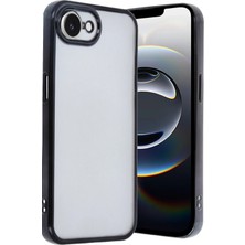 Aconcept Newface Iphone 16E Kılıf Razer Lensli Silikon - Siyah