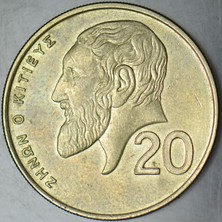 Banknoting Kıbrıs 20 Cent 1992.