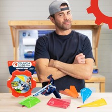 Toyfest Crunchlabs Mark Rober Kağıt Uçak Fırlatma Seti Turbo Trick Planes Stem Oyuncak 28 cm