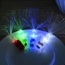 Fırsatkolik Mey Ithalat® LED Işıklı Renkli Püsküllü Parmak Işığı 4 Renk 4 Adet