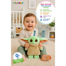 Toyfest Star Wars Grogu Duyu Oyuncağı Diş Kaşıyıcılı Çıngıraklı Askılı Peluş Bebek Oyuncağı 23 cm