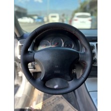 Stilix Garage Honda Vtec 2 Kasaya Uyumlu Araca Özel Direksiyon Kılıfı  Nokta Düz Kırmızı Ipli