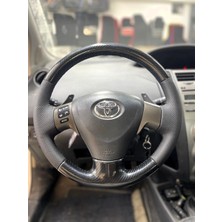 Stilix Garage Toyota Corolla 2006-2010 Auris 2007-2009 Araca Özel Direksiyon Kılıfı  5d Kristal Nokta