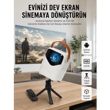 HERŞEYBURDAMODA Ayaklı Portatif Projeksiyon Akıllı Işlemcili