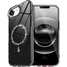 Aconcept Newface  Iphone 16E Live Diamond Magsafe Kapak - Siyah