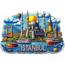 Sb Shopping Istanbul Temalı Buzdolapı Süsü Magnet ALK5375