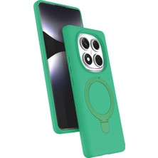 Aconcept Newface Xiaomi Redmi Note 14 Pro 4g Regal Magsafe Standlı Kapak - Yeşil