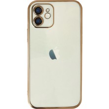 Aconcept Newface Iphone 12 Kılıf Razer Lensli Silikon - Gold