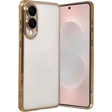 Aconcept Newface  Galaxy S25 Edge Razer Lensli Silikon - Gold
