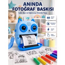 Asil Sepet Asiltech 2.4'' IPS Ekranlı Çocuk Fotoğraf Makinesi Hd Çekim ve Anında Baskı Keyfi