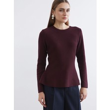 Lc Waikiki Yeni Sezon Bisiklet Yaka Peplum Kadın Triko Kazak