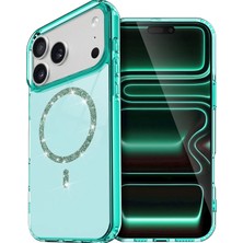 Aconcept Newface  Iphone 17 Pro Max Live Diamond Magsafe Kapak - Yeşil