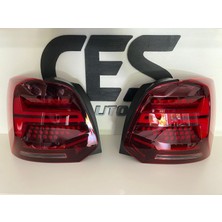 Ces Auto Vw Polo Q2 Dizayn Kırmızı Stop Takımı Animasyonlu Sıfır Ithal Ürün