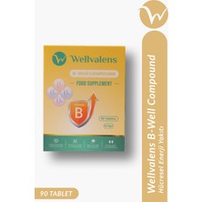 Wellvalens B Well Compound B1 B2 B3 B6 Vitaminleri İçeren 90 Tablet