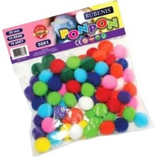 Rubenis Kırtasiye Rubenis Ponpon 10 Renk 20 mm Karışık 70’li