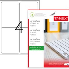 Taneks Tanex Laser Etiket TW-2004 99,1X139,99 mm 100 Adet