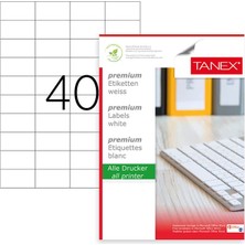 Taneks Tanex Laser Etiket TW-2040 52,5X29,7 mm 100 Adet