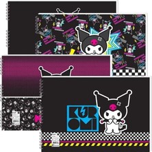 Kuromi Keskin Resim Defteri 25x35 15 Yaprak Spiralli 24'lü Paket