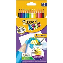 Bic Aquacouleur Kuru Sulu Boya 12 Renk Set