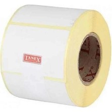 Taneks Tanex Eco Termal Barkod Etiketi 60 mm x 30 mm  40 mm Çaplı 1000'LI 1 Rulo