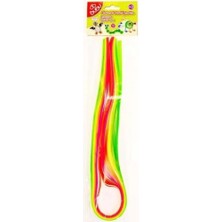 Bubu Floresanlı Renkli Şeritler 1X75 cm Canlı Renklerle Sanatsal Yaratıcılık İçin