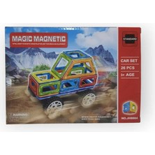 Magic Magnetic 26 Parça Araba Tekerli Magnetik JH8884