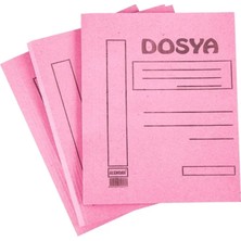 Alemdar Karton Dosya Tam Kapak Pembe 50 Li (1 Paket 50 Adet)