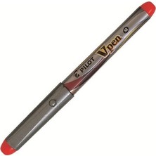 Pilot V-pen Roller Kalem Silver Kırmızı