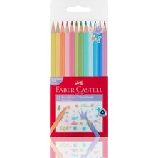 Faber-Castell PVC PAKET PASTEL Renkler Üçgen KURU Boya 12'li