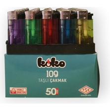 Koko Mat Taşlı Çakmak 50 Adet Doldurulabilir